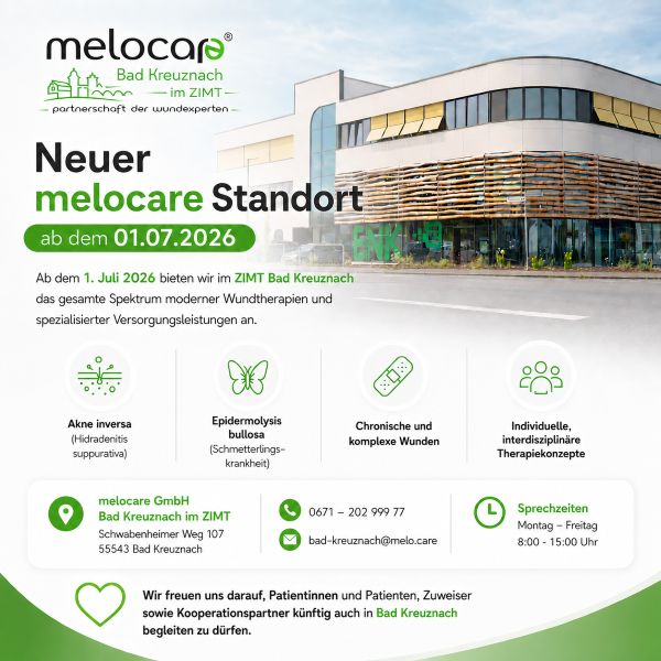 Neuer melocare Standort in Bad Kreuznach ab dem 01.07.2026 new