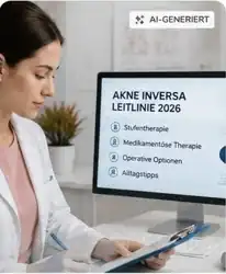 KI-generiertes medizinisches Bild zur Akne-inversa-Behandlung